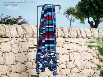 Изображение товара "FLOWER WAVE Feiler шенилловое пляжное полотенце от Archive"