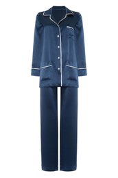 Изображение товара "PYJAMA EN SOIE шелковая пижама GINGERLILY (bleu marine) от GINGERLILY"